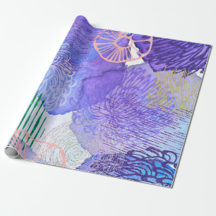 Abstract background watercolor wrapping paper