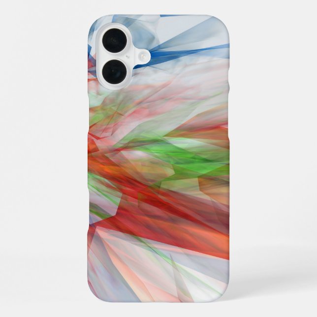 Abstract background with colourful crystals iPhone case (Back)