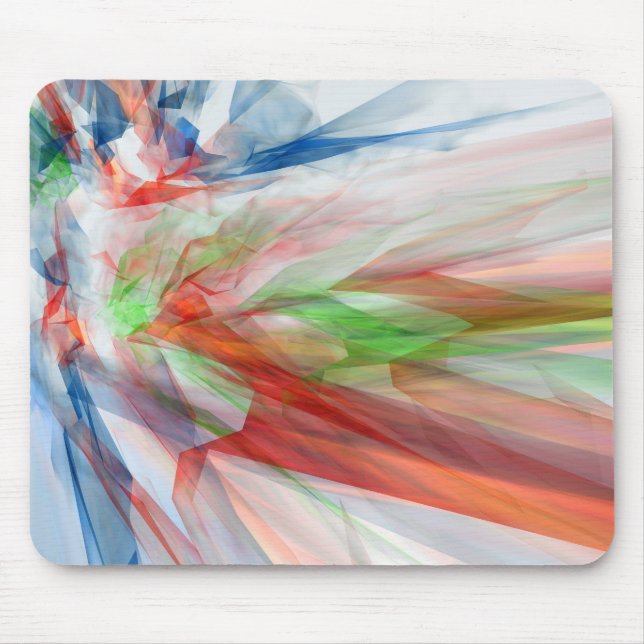 Abstract background with colourful crystals mouse pad (Front)