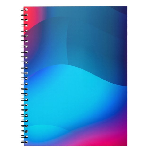 Abstract background with colourful gradient. Vibra Notebook (Front)