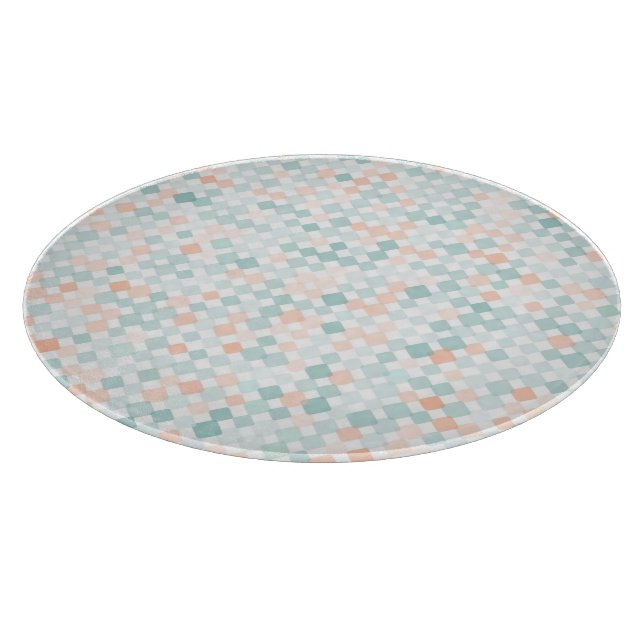 Abstract background with mixed small spots cutting board (Corner)