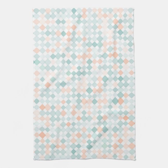 Abstract background with mixed small spots kitchen towel (Vertical)