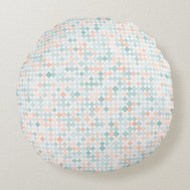 Abstract background with mixed small spots round pillow (Front)