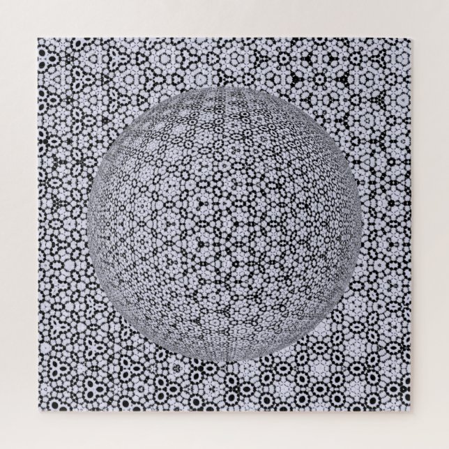abstract  background with sphere jigsaw puzzle (Vertical)