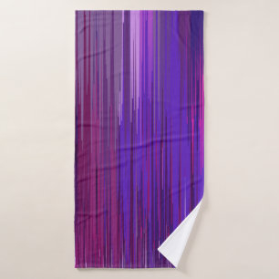 Abstract background with thin purple vertical line bath towel