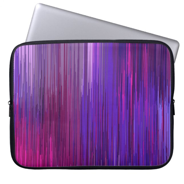Abstract background with thin purple vertical line laptop sleeve (Front)