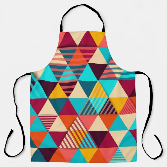 Abstract background with triangle shapes. Modern g Apron (Front)