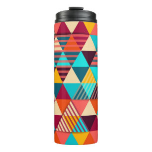 Abstract background with triangle shapes. Modern g Thermal Tumbler