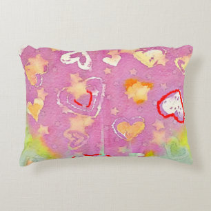abstract background with watercolor texture, Oil p Accent Pillow