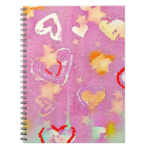 abstract background with watercolor texture, Oil p Notebook