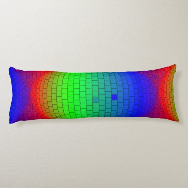abstract backgrounds spectrum light body pillow (Back)