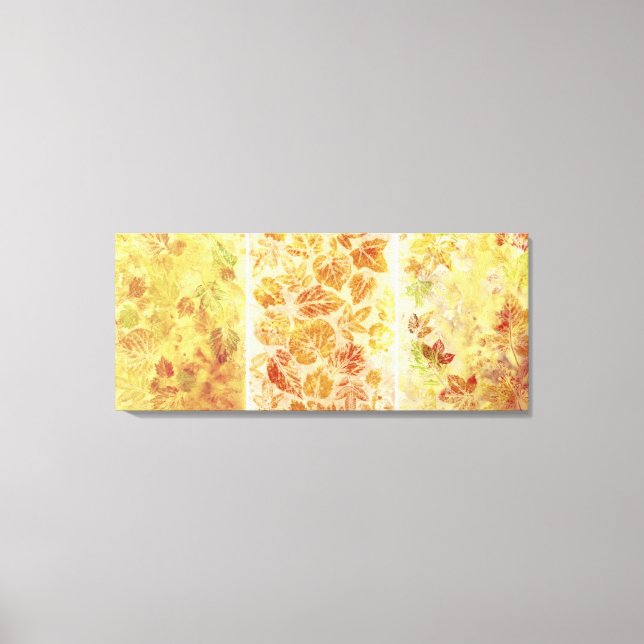 Abstract backgrounds, watercolor, leaves canvas print (Front)