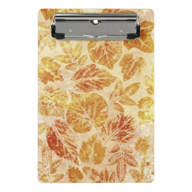Abstract backgrounds, watercolor, leaves mini clipboard (Front)