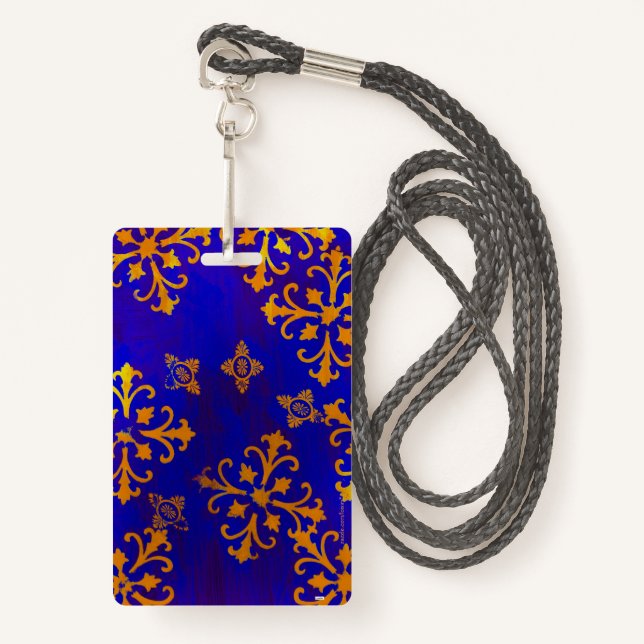 Abstract Badge (Front with Lanyard)