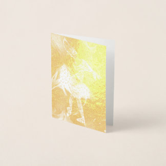Abstract Ballerina Swan Lake Foil Card