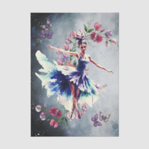 Abstract Ballet Dancer Art Collage Decoupage Tissue Paper