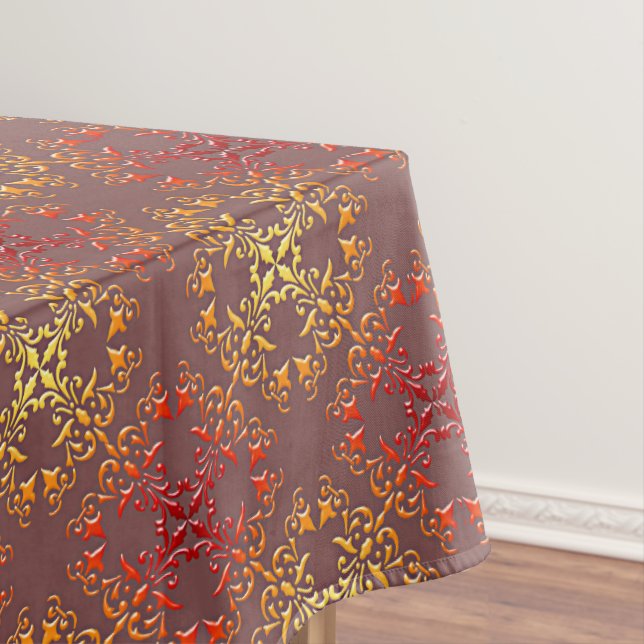 abstract baroque style pattern tablecloth (In Situ)