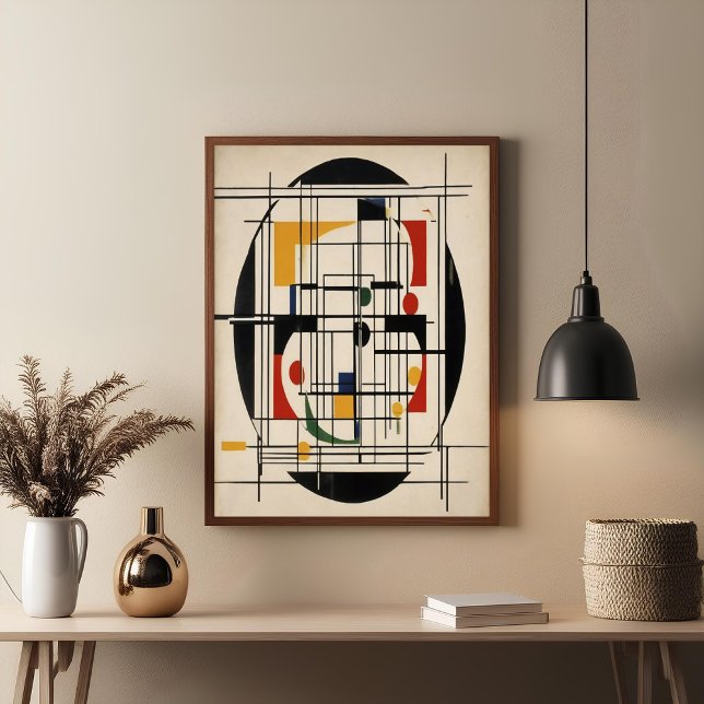 Abstract Bauhaus Geometric Modern Minimalist Art Poster (Creator Uploaded)