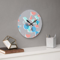 Abstract Bauhaus Half Circles Mod Pop Art Pattern