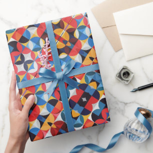 Abstract Bauhaus Pattern Art Wrapping Paper
