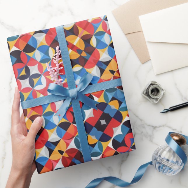 Abstract Bauhaus Pattern Art Wrapping Paper (Gifting)