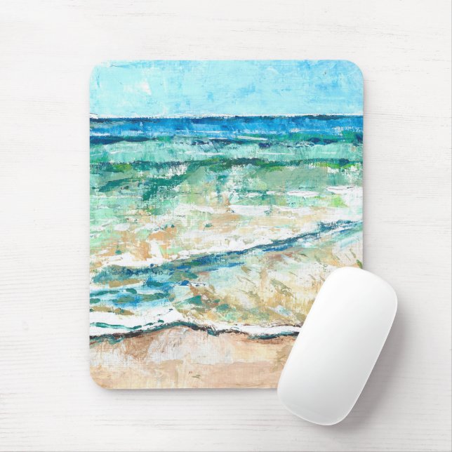 Abstract Beach Art Mouse Pad (With Mouse)
