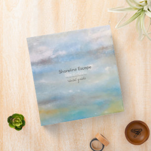 Abstract Beach Art Vacation Rental Guide Binder