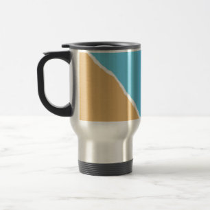 Abstract beach, sea and sky travel mug