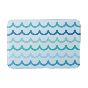 Abstract Beach Waves Bath Mat