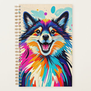Abstract bear cute funny happy animal art planner