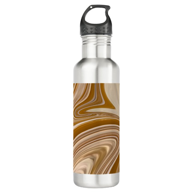 Abstract Beer Time 710 Ml Water Bottle (Front)
