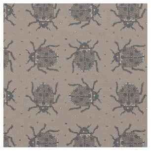 Abstract Beetles Fabric