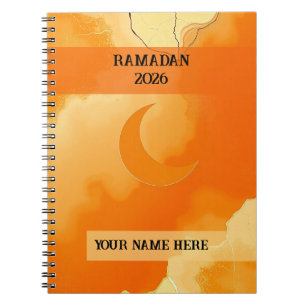 Abstract Beige Islamic Notebook