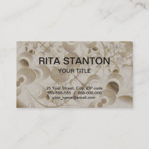Abstract beige pattern business card