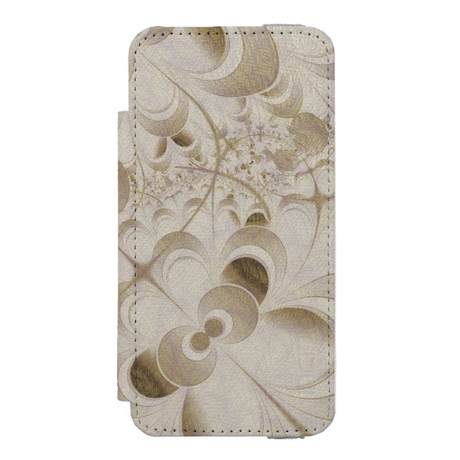Abstract beige pattern incipio iPhone wallet case (Folio Front)