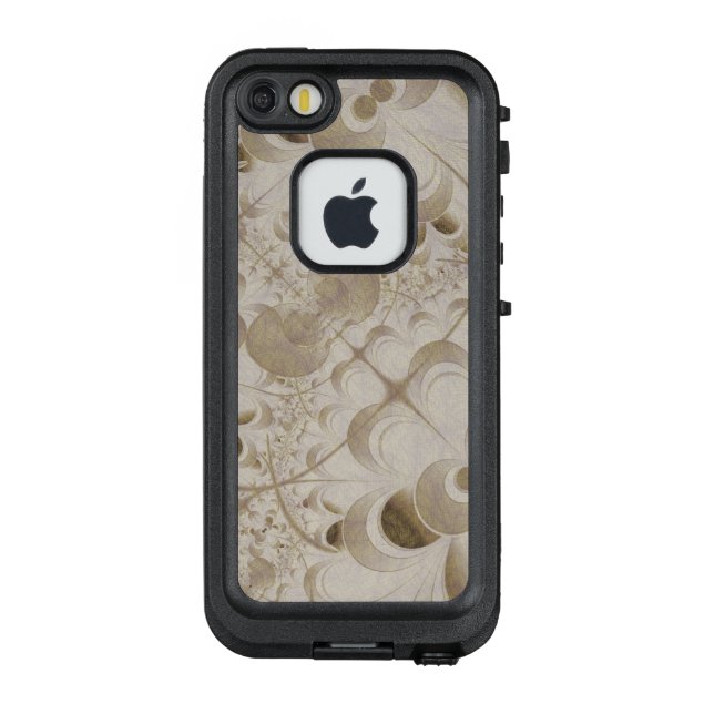 Abstract beige pattern LifeProof iPhone case (Back)