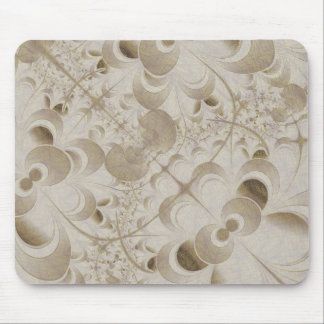 Abstract beige pattern mouse pad