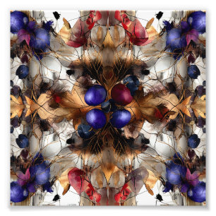 Abstract berries photo print