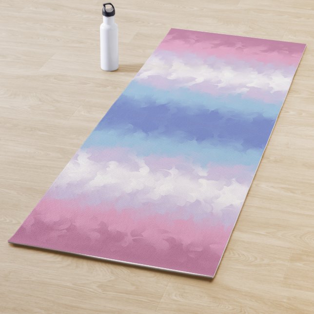 Abstract Bigender Pride Flag     Yoga Mat (In Situ)