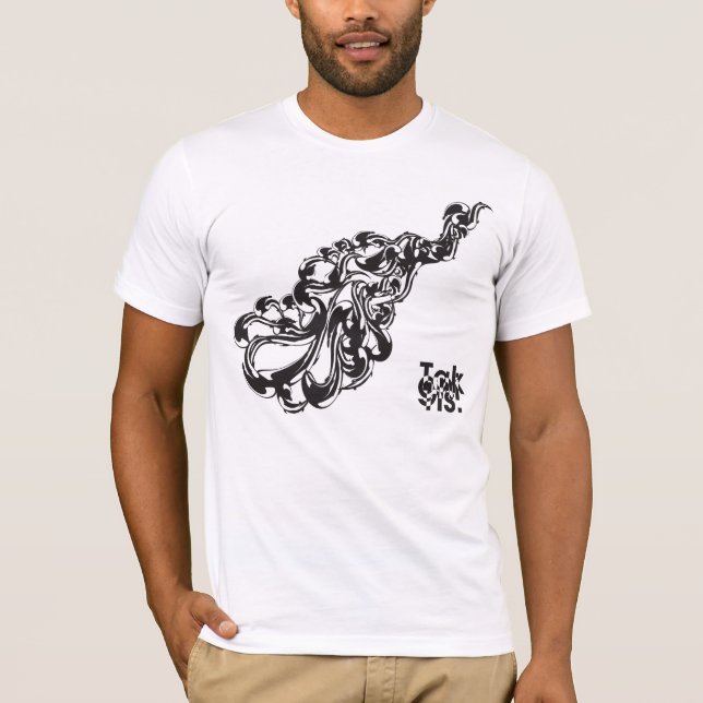 Abstract billow wave Ornament custom t-shirt (Front)