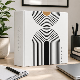 Abstract Binder   Mid Century Geometric Organizer