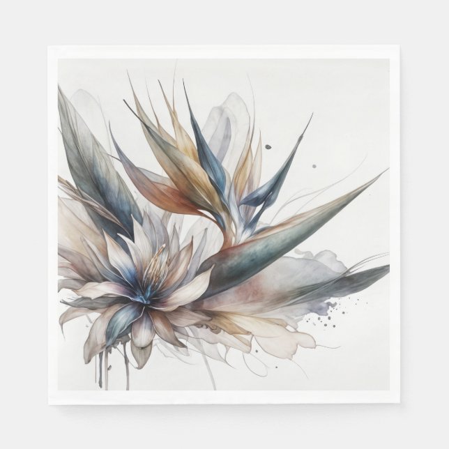 Abstract Bird of Paradise Napkin (Front)