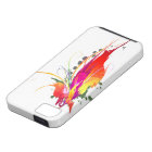 Abstract Bird of Paradise Paint Splatters