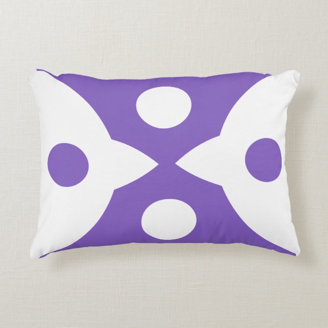 Abstract Birds Bold Simple Design Accent Pillow (Front)