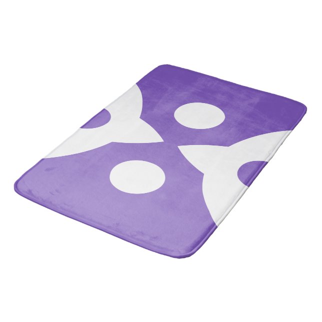 Abstract Birds Bold Simple Design Bath Mat (Angled)