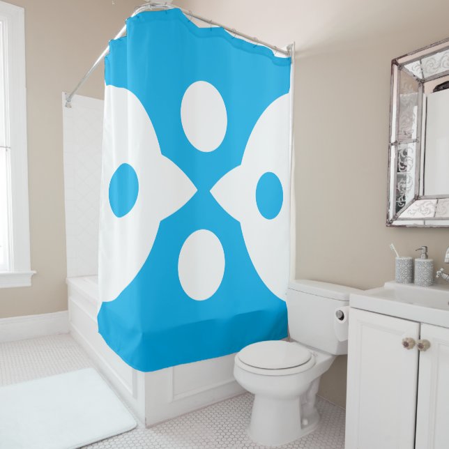 Abstract Birds Bold Simple Design Sky Blue (In Situ)