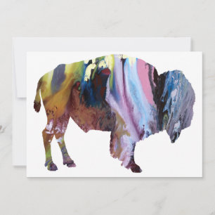 Abstract Bison Silhouette