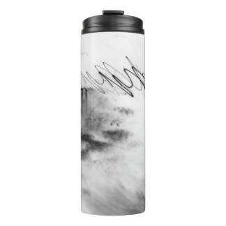 Abstract Black and White Light Trails Long Exposur Thermal Tumbler