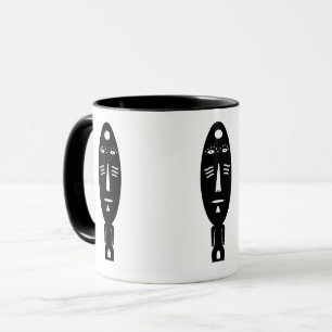 Abstract Black and White Modern Art Mug