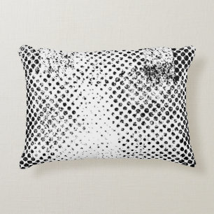 Abstract black and white vintage background. Monoc Accent Pillow